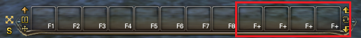F+ hotkeys on skill bar B